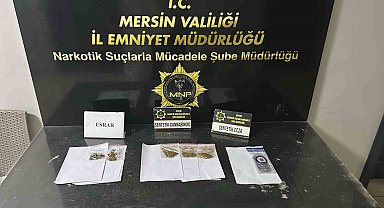 Mersin'de uyuşturucu operasyonunda 3 şüpheli tutuklandı