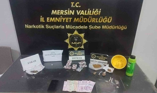 Mersin'de uyuşturucu taciri 4 şüpheli yakalanıp tutuklandı