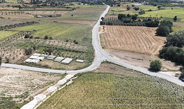 Mersin'de kırsal yollarda 21 kilometrelik asfalt çalışması
