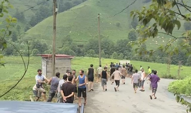 Mevsimlik çay işçileri arasında sıra kavgası