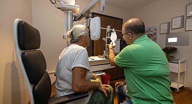 Mezitli'de 65 yaş üstü vatandaşlara ücretsiz göz taraması