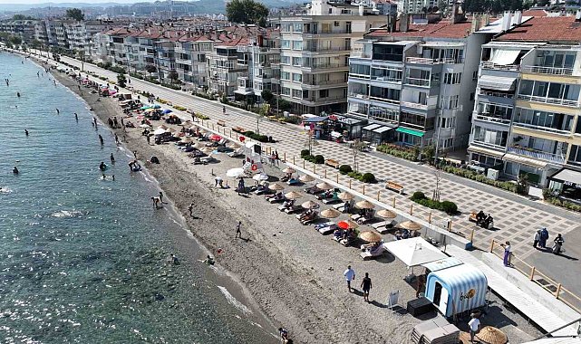 Mudanya'da plajlar ful çekiyor