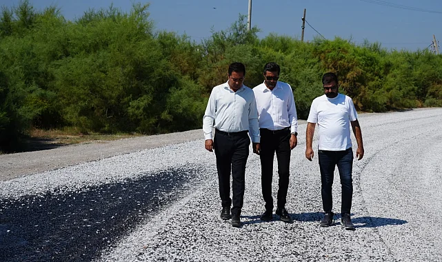 Muğla Milas'ta geniş kapsamlı sathi kaplama çalışması