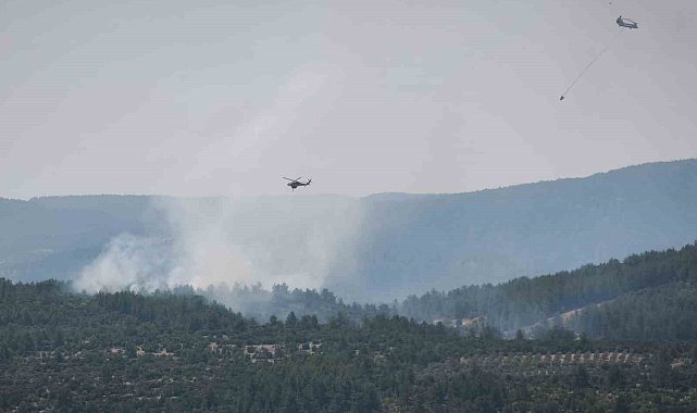 Muğla'da orman yangınına müdahale sürüyor