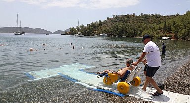 Muğla'da engelsiz deniz keyfi