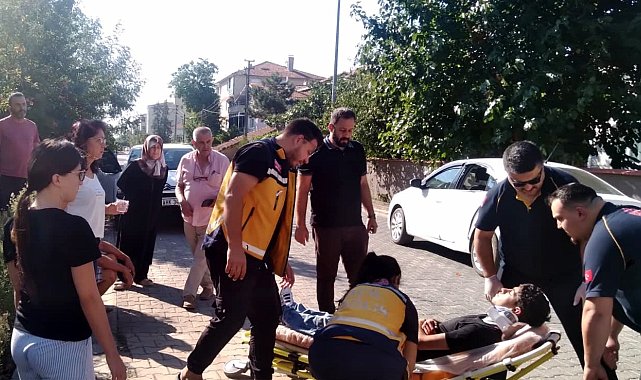 Muratlı'da motosiklet ile otomobil çarpıştı: 1 yaralı