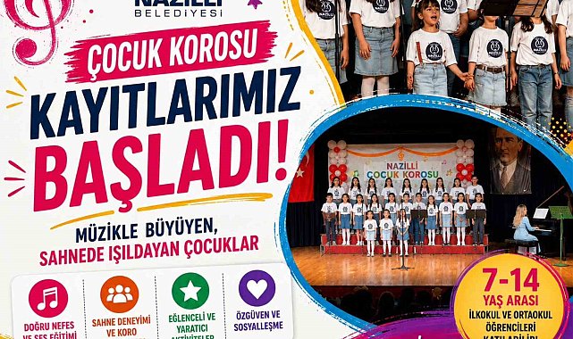 Nazilli Belediyesi, çocuk korosu yeni yeteneklerini bekliyor