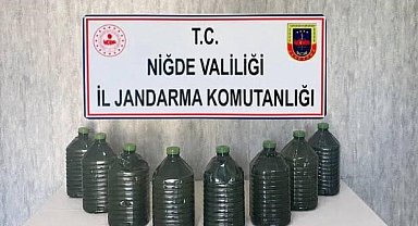Niğde'de kaçak içki operasyonu: 40 litre etil alkol ele geçirildi