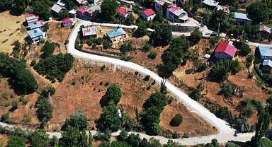 Ordu Mesudiye'de beton yol çalışmasıyla güvenli ulaşım