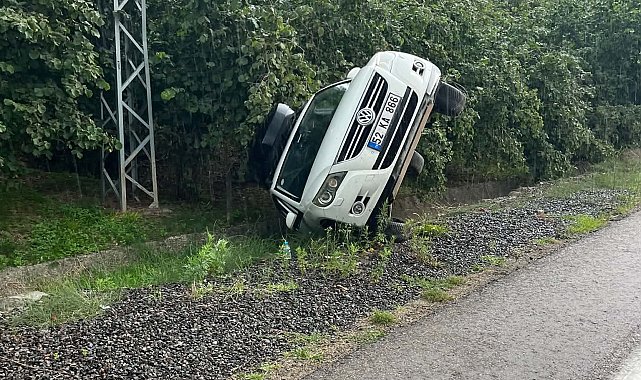 Ordu'da SUV araç devrildi, sürücü yara almadan kurtuldu