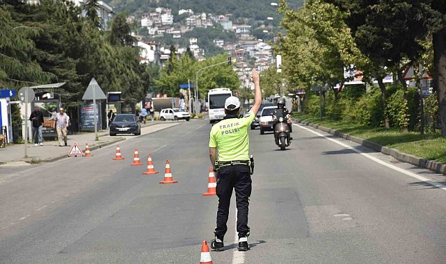 Ordu'da trafik denetimleri: Bir haftada 16 binden fazla araç ve sürücü denetlendi