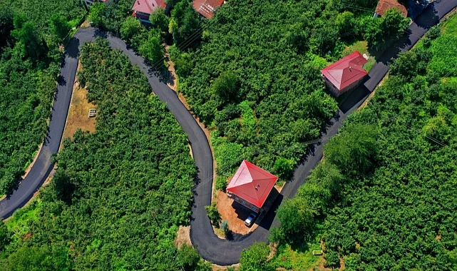 Ordu'da turizm yoluna sıcak asfalt