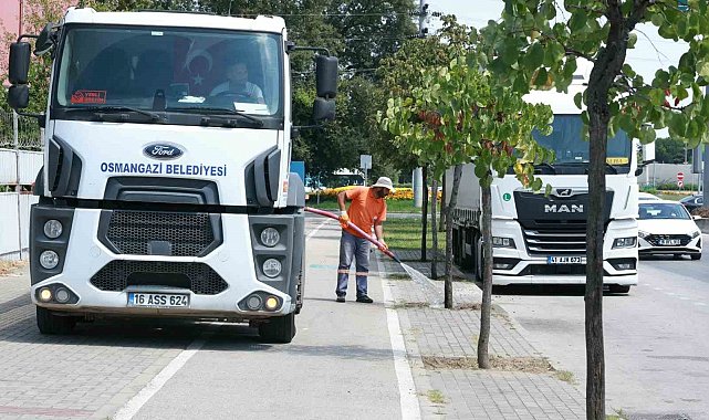 Osmangazi'de yeşil alanlarda titiz çalışma