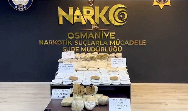 Osmaniye ve Gaziantep polisinden ortak operasyon: 89 kilo uyuşturucu ele geçirildi
