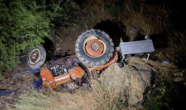 Osmaniye'de traktör dereye yuvarlandı: 2 ölü