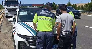 Otoyolda plaka gizleyerek seyreden araca 140 bin TL ceza