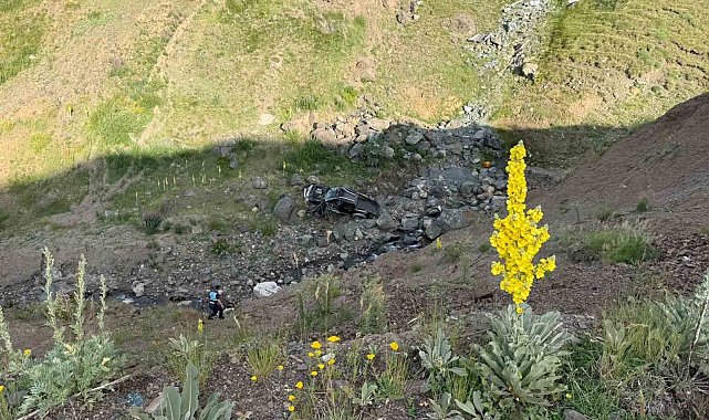 Palandöken Geçidi'nde feci kaza: 150 metrelik uçuruma yuvarlandı