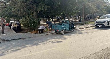Parkta döner bıçaklı saldırı