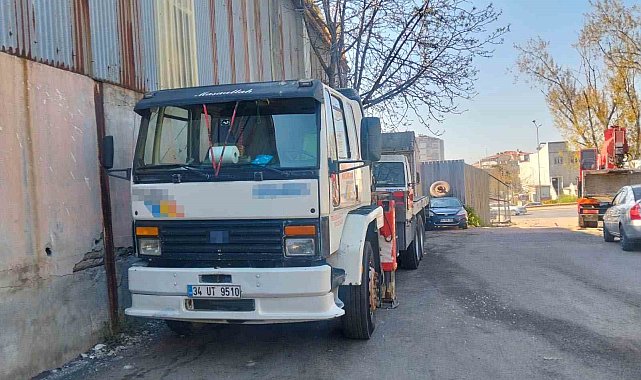 Pendik'te ters yönde vinç kullanan sürücüye 20 bin TL ceza