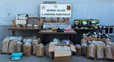 Piyasa değeri 750 bin liralık kaçak tütün ele geçirildi