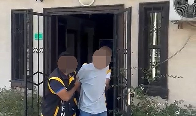 Polise yakalanmamak için saçını kazıttı, yine kaçamadı