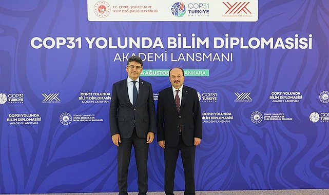 Rektör Çakmak, "COP31 Yolunda Bilim Diplomasisi: Akademi Lansmanı" Programına Katıldı