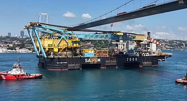 Saipem 7000 Boğazlar'dan güvenle geçti