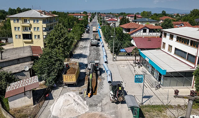 Sakarya Akyazı'da altyapı hattı için saha çalışmaları başladı