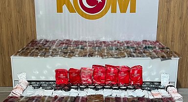 Samsun'da 179 kilo kaçak nargile tütünü ele geçirildi