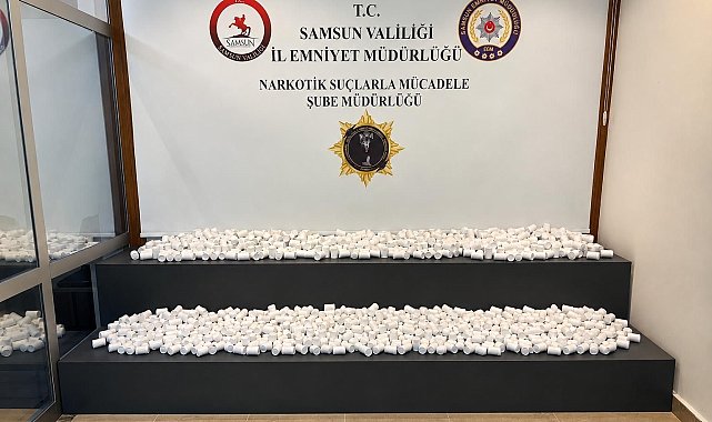 Samsun'da iki ayrı uyuşturucu operasyonu: 77 bin 160 sentetik ecza ele geçirildi
