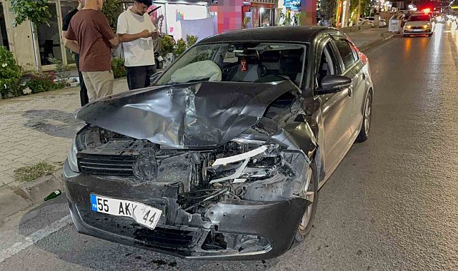 Samsun'da otomobil hafif ticari araca arkadan çarptı: 1 yaralı
