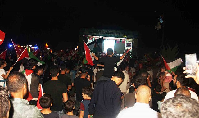 Şanlıurfa'da "Filistin Konvoyu" mitingine yoğun ilgi