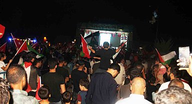 Şanlıurfa'da "Filistin Konvoyu" mitingine yoğun ilgi
