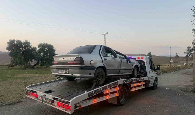 Sarıkamış'ta yağmur kazayı beraberinde getirdi: 1 yaralı