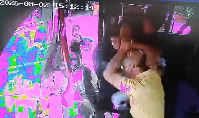 Şehir magandası otobüs şoförüne saldırdı