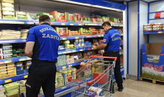 Şehzadeler zabıtasından zincir marketlere denetim