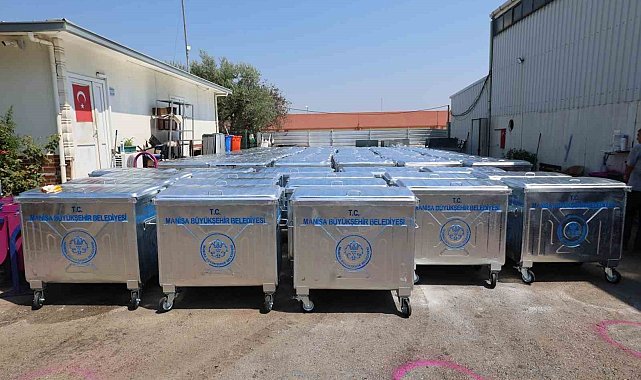 Şehzadeler'de 220 yeni çöp konteyneri hizmete sunuluyor