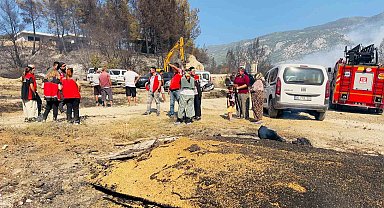Seydikemer'de yangından etkilenen üreticiler yalnız bırakılmıyor