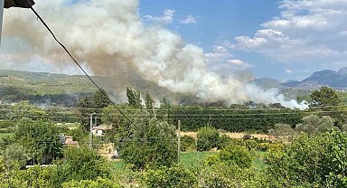 Seydikemer'deki orman yangınına 7 hava aracı ile müdahale ediliyor