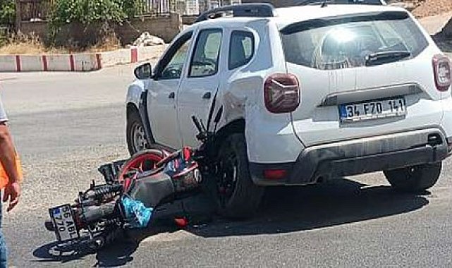 Siirt'te otomobil ile motosiklet çarpıştı: 1 yaralı