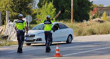 Sinop'ta jandarmadan trafik güvenliği için 724 denetim