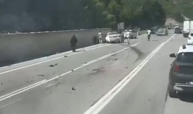 Sinop'ta zincirleme trafik kazası: 9 yaralı