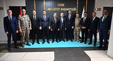Şırnak Valisi Ekici, Cizre Cumhuriyet Başsavcısı Köroğlu ile bir araya geldi