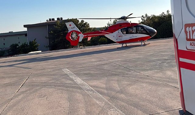 Şırnak'ta gaz lambası yağı içen çocuk helikopter ambulansla Diyarbakır'a sevk edildi