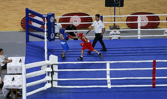 Sivas'taki boks şampiyonası sürüyor