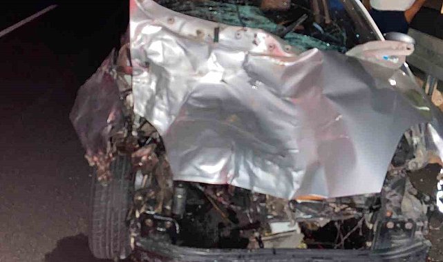 Siverek'te otomobil bariyerlere çarptı: 4 kişi yaralandı