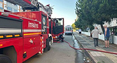 Süleymanpaşa'da korkutan yangın: 6 katlı binadan alevler yükseldi