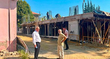 Sultanhisar'da 12 daire ve 2 iş yerinin yer aldığı projede çalışmalar sürüyor