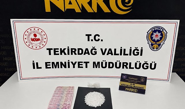 Tekirdağ'da uyuşturucu operasyonlarında 121 şüpheli hakkında işlem yapıldı