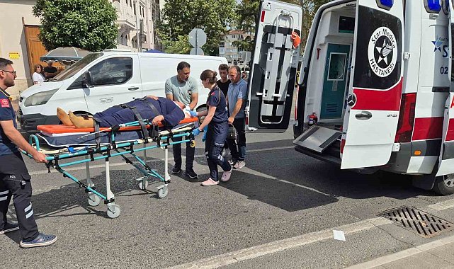 Tekirdağ'da yolun karşısına geçmeye çalışan kadına otomobil çarptı
